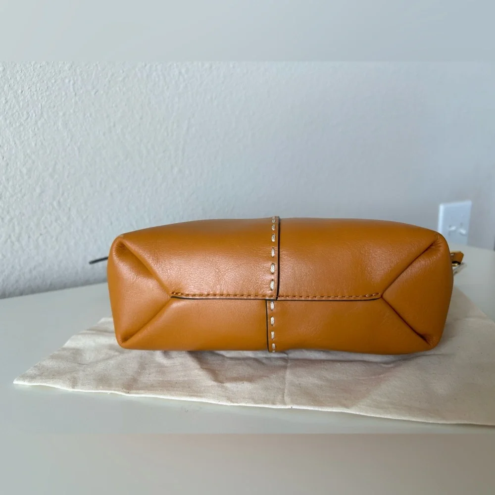 Tory Burch Squash Smooth Leather Mini McGraw Satchel - Picture 4 of 13